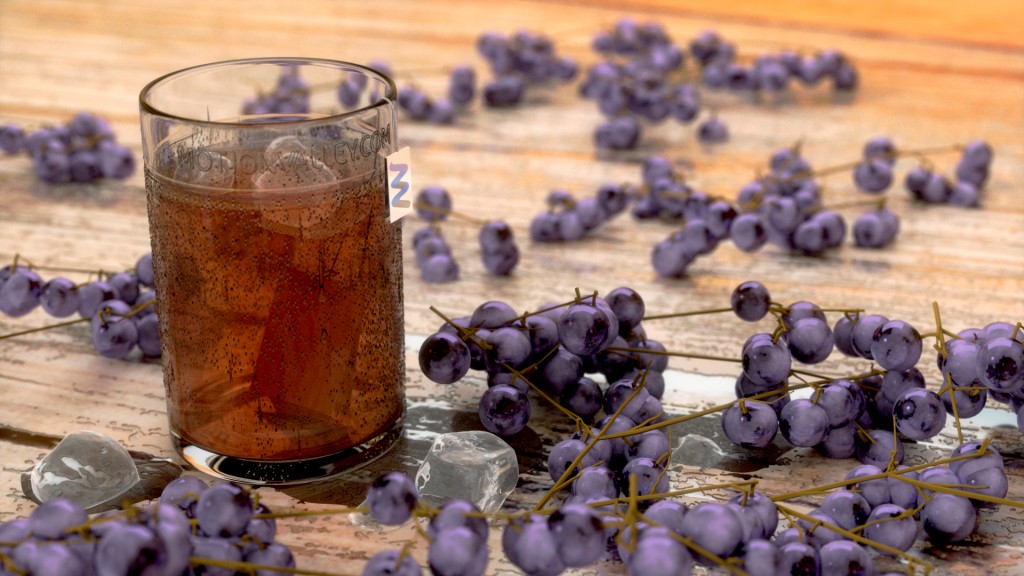 iced tea and grapes preview image 1